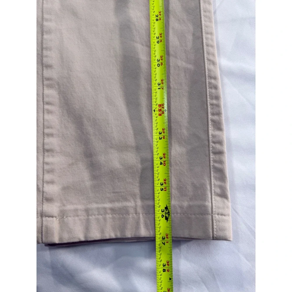 Peter Millar Men Khaki Pima Cotton Stretch Chino Pants 34 Straight Leg ME0B06